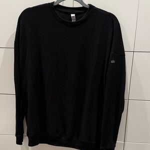 ALO Yoga Black Crewneck Top